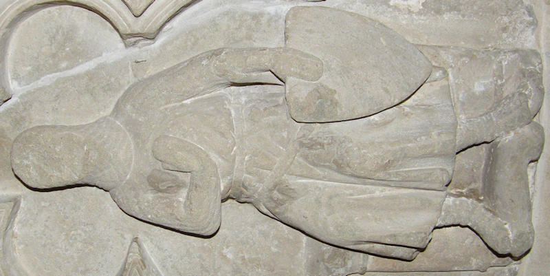 Hereford Cathedral Thomas de Cantilupe 1282 weeper